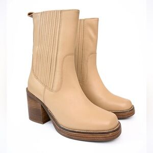 Seychelles Tan Heeled Boots